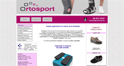 Desktop Screenshot of ortosport.net