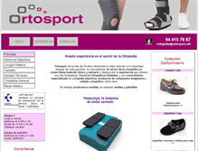 Tablet Screenshot of ortosport.net